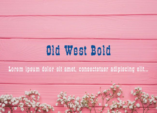 Old West Bold example